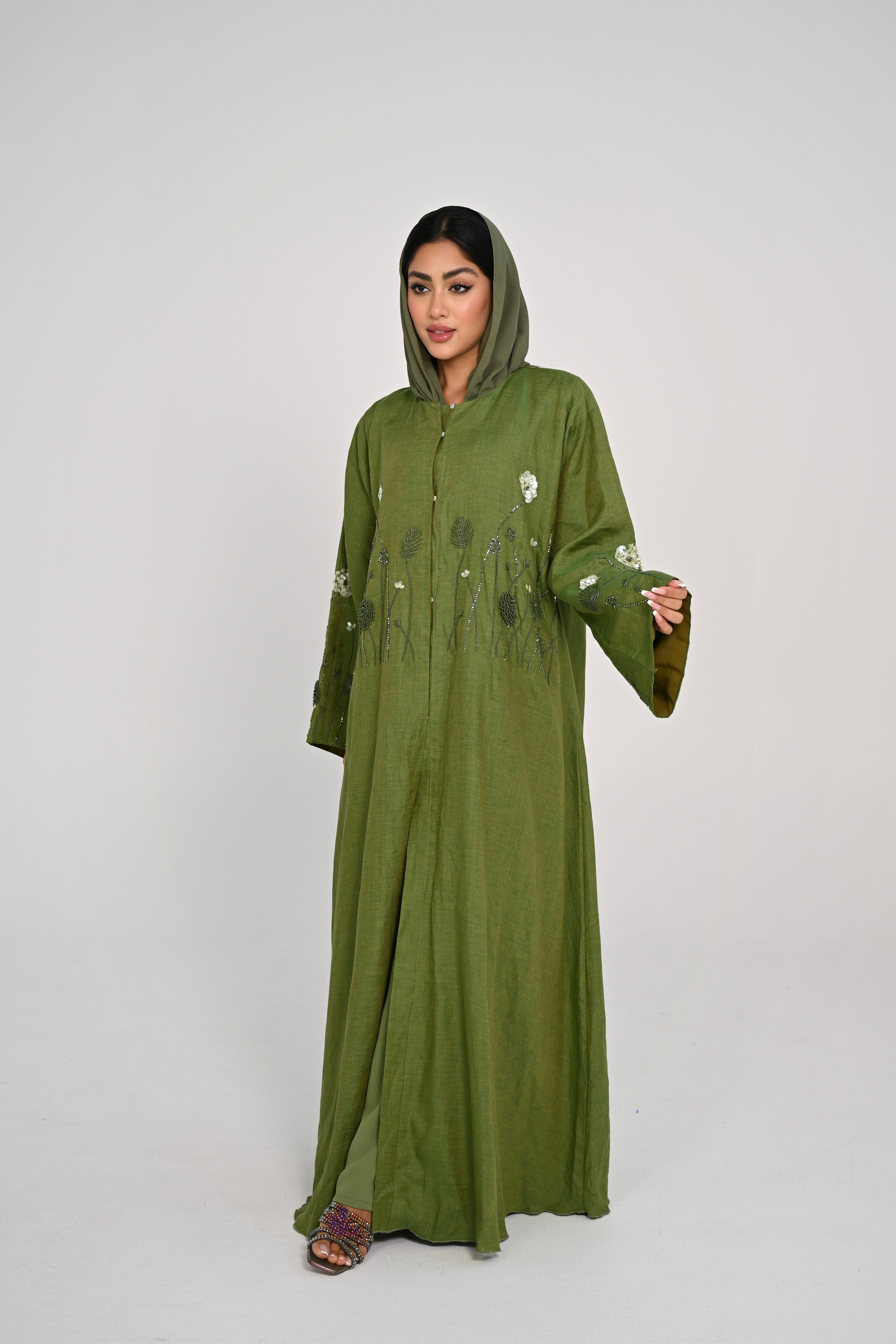 Garden of Eden linen Abaya