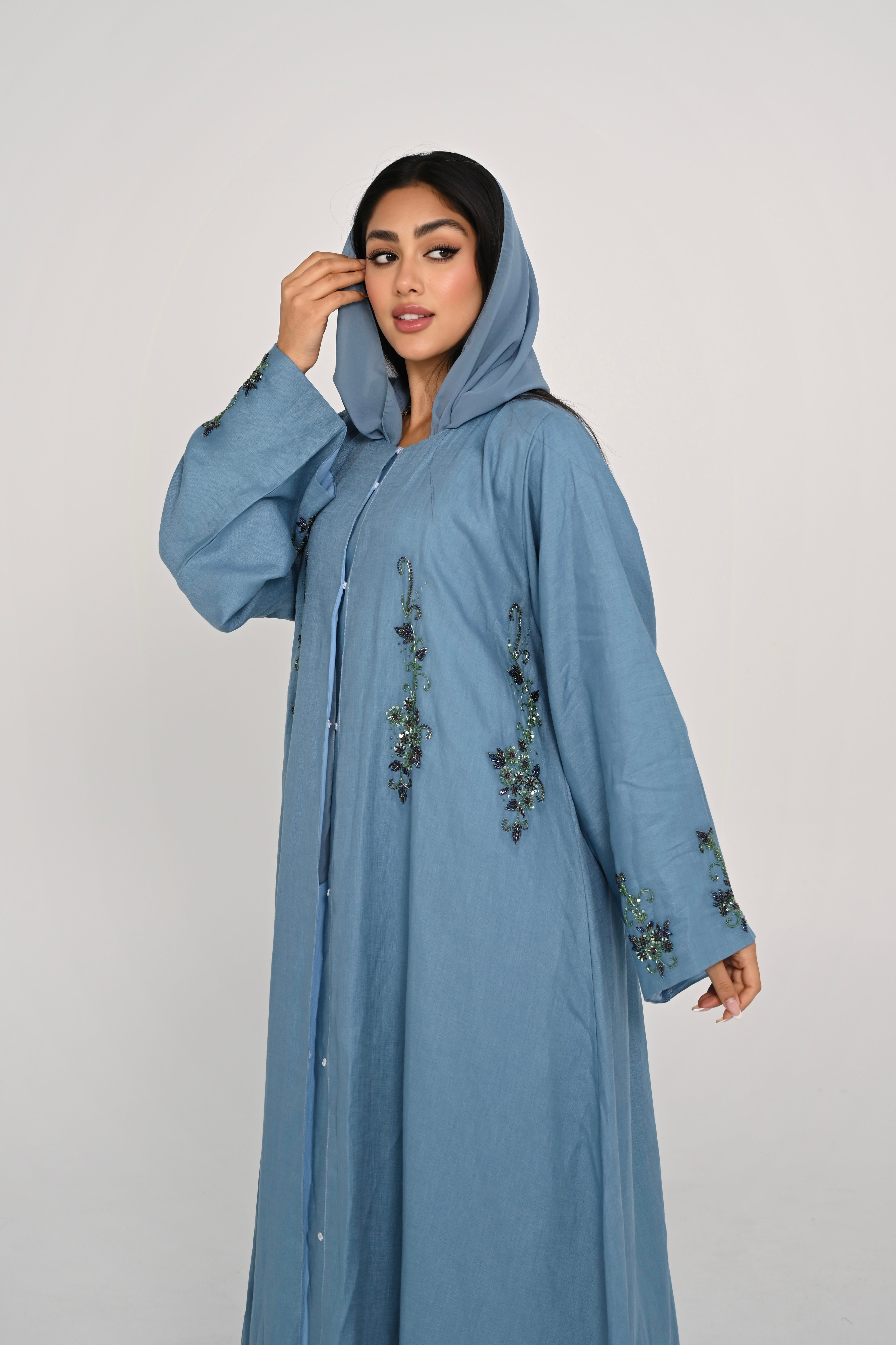 Bloom Linen Abaya