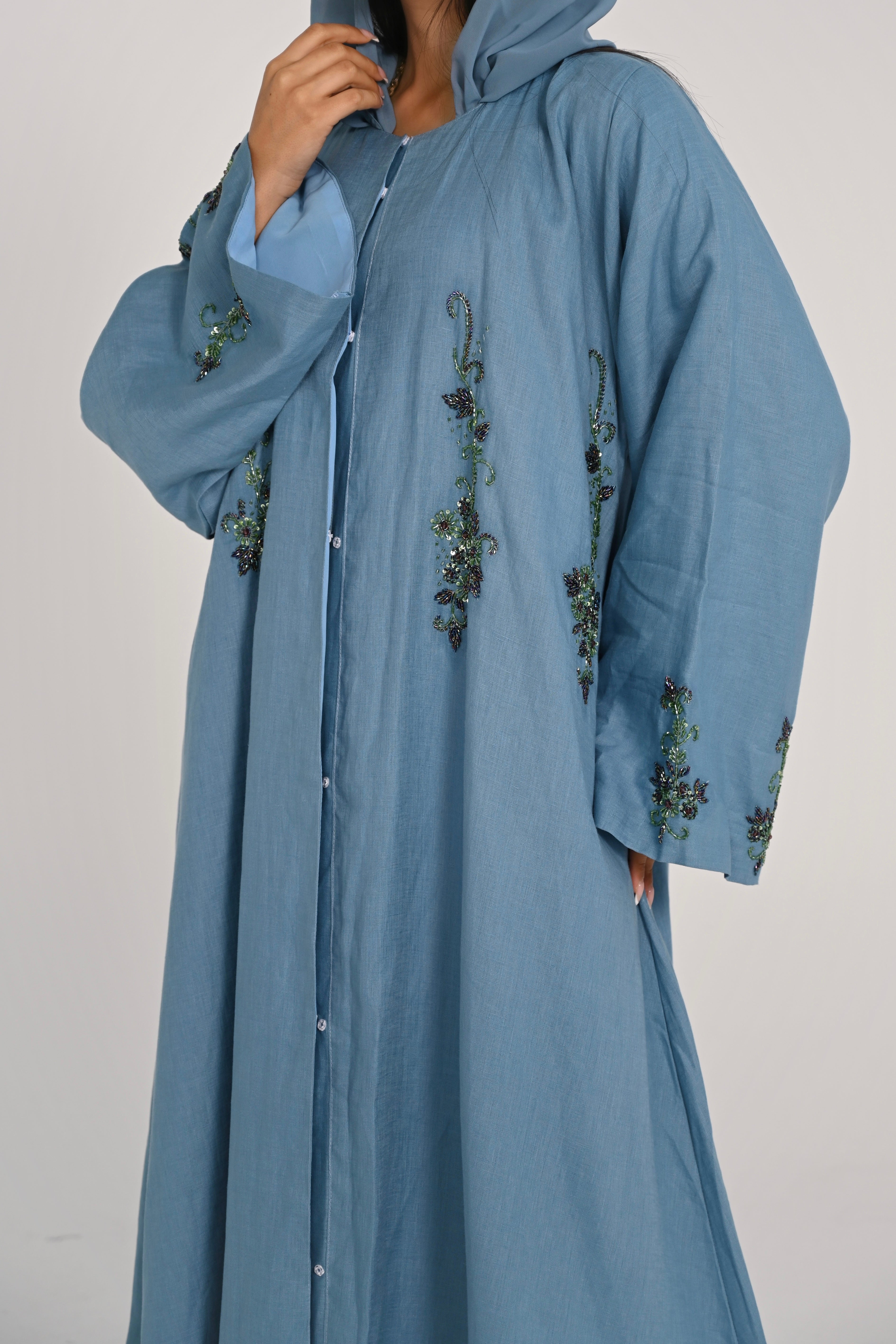 Bloom Linen Abaya