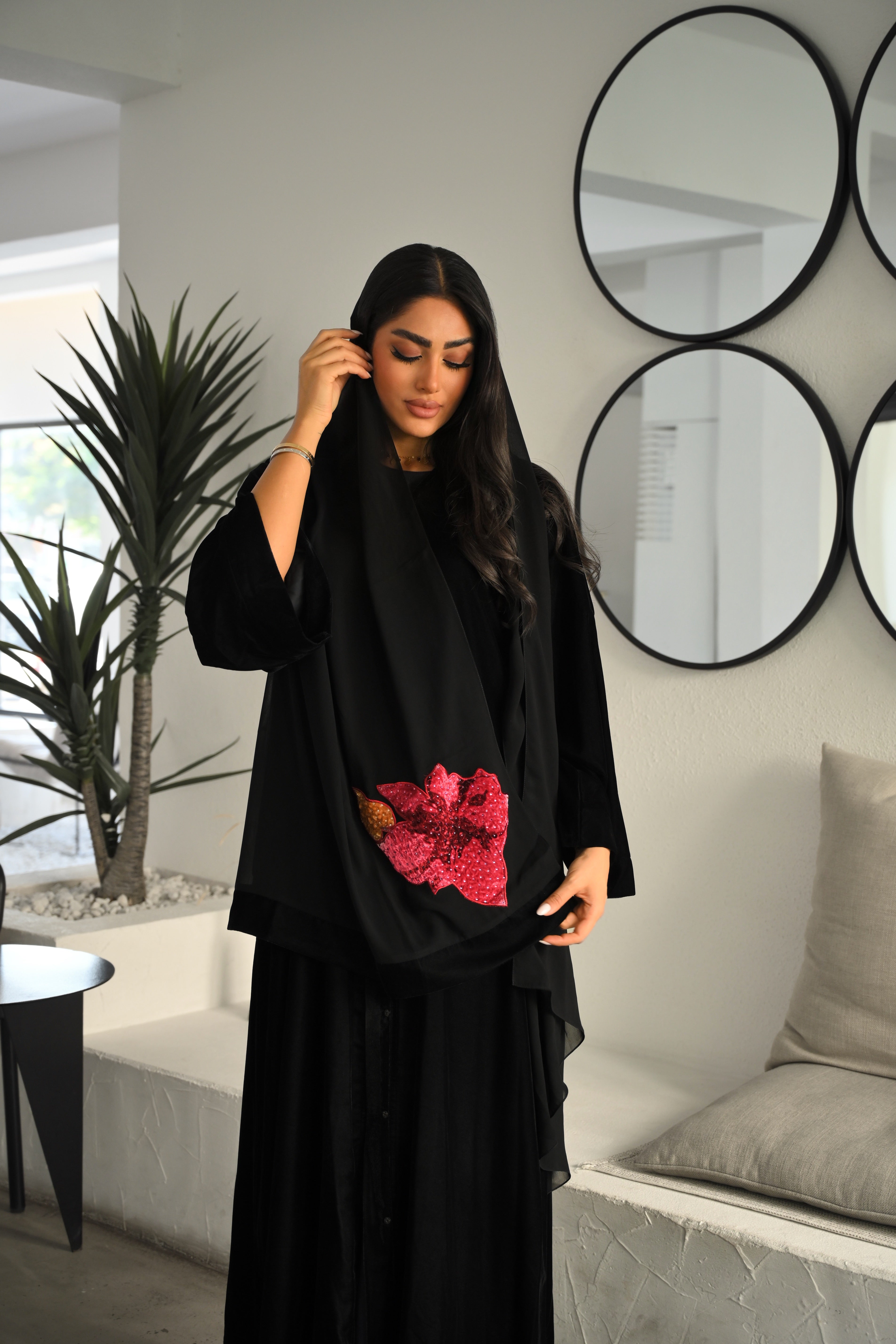 Midnight Rose abaya 🥀