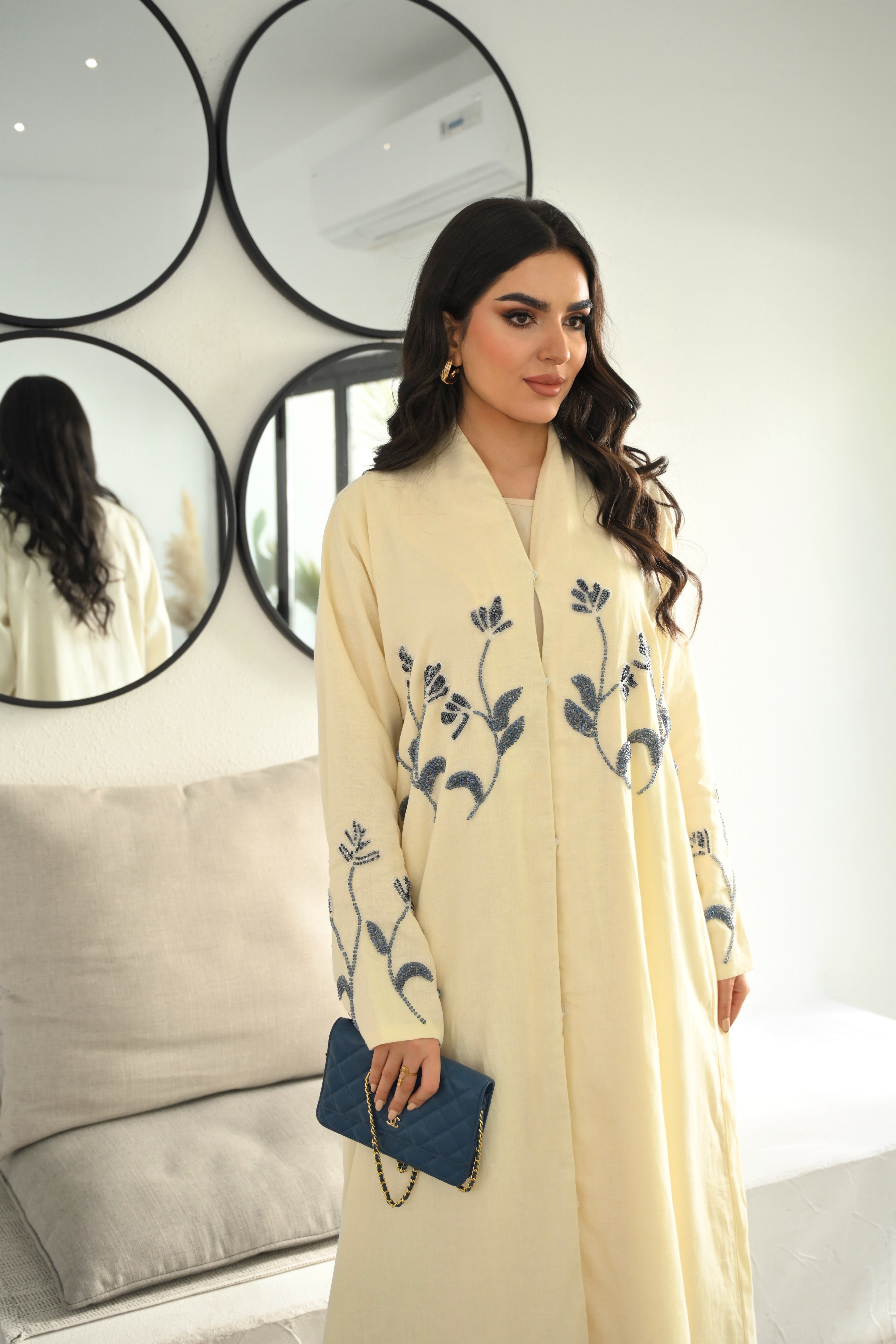Daffodil Linen Abaya