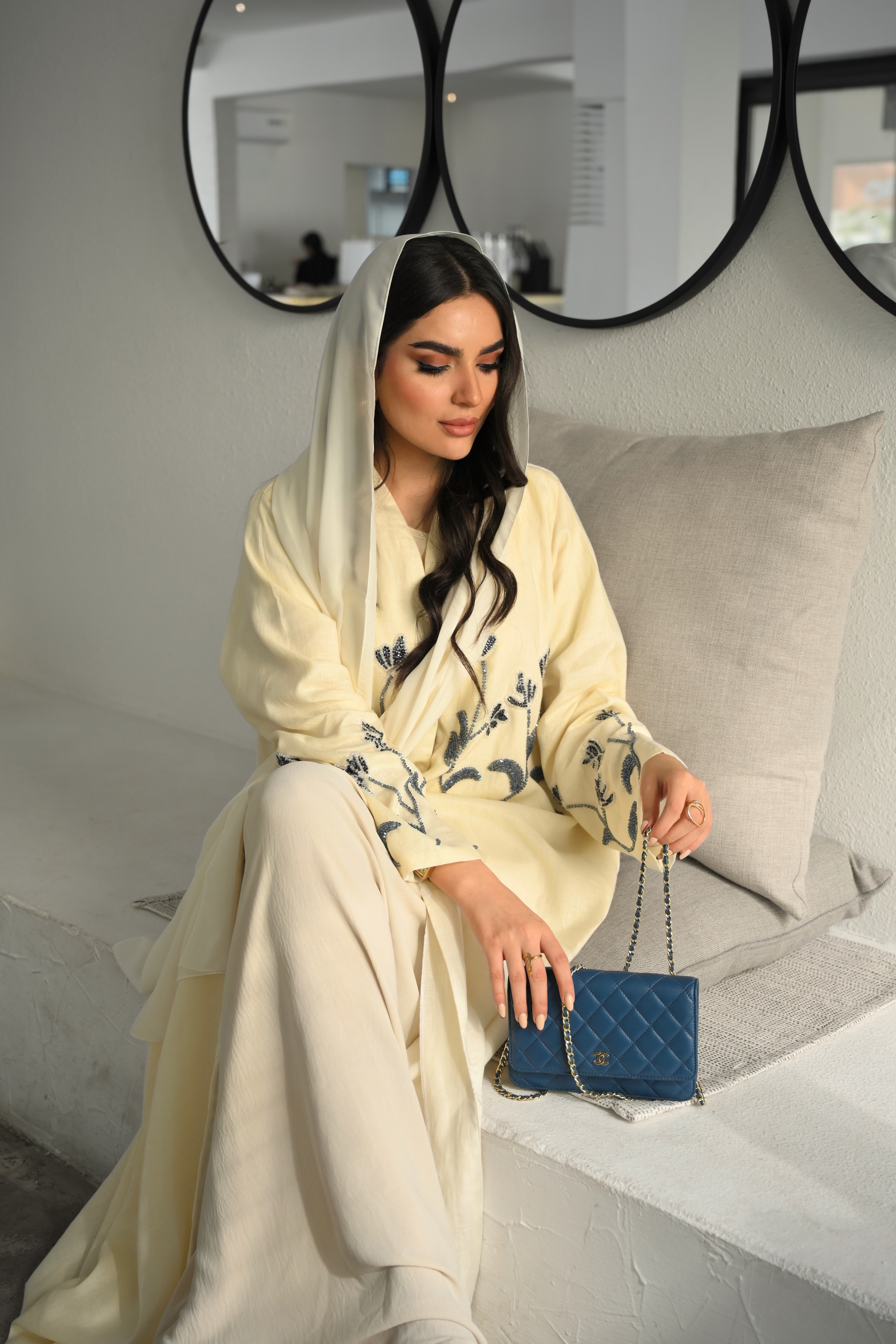 Daffodil Linen Abaya