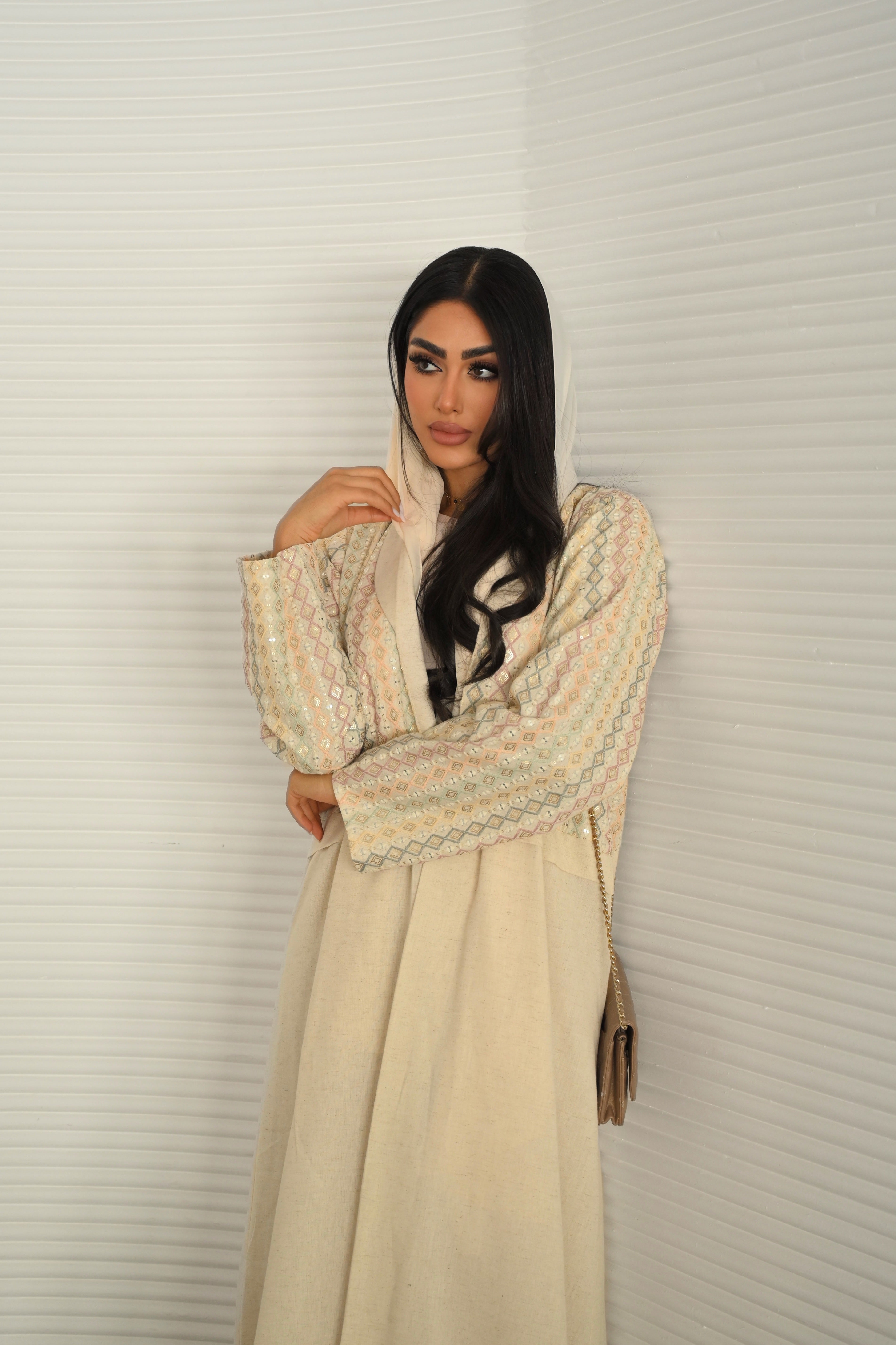 Soft Hues Linen Abaya