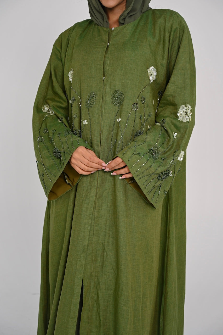 Garden of Eden linen Abaya
